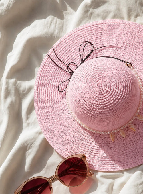Ensemble LOVAL sac et chapeau beige