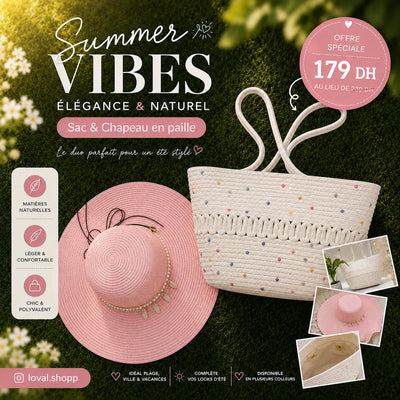 Ensemble LOVAL sac et chapeau édition confetti