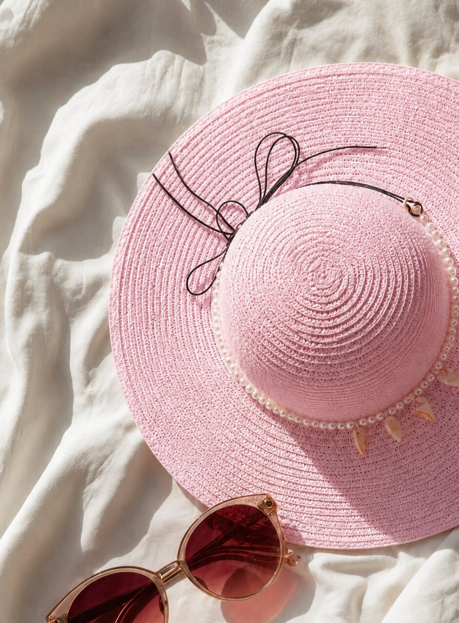 Ensemble LOVAL sac et chapeau beige